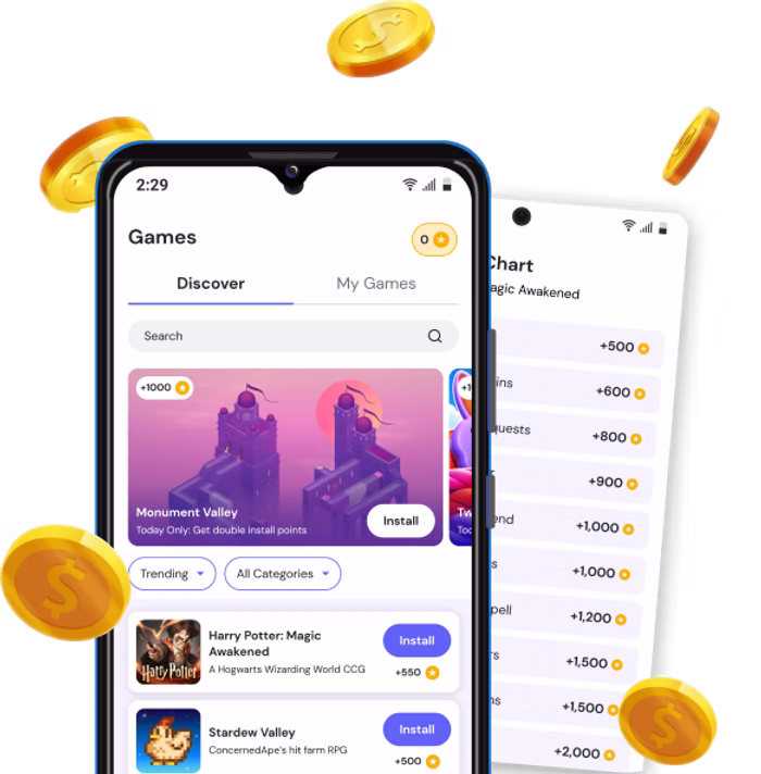 Rewards dashboard preview